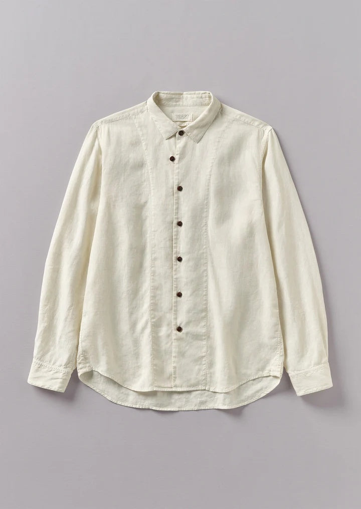 Loop Button Linen Shirt Parchment