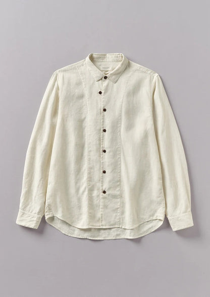 Loop Button Linen Shirt Parchment