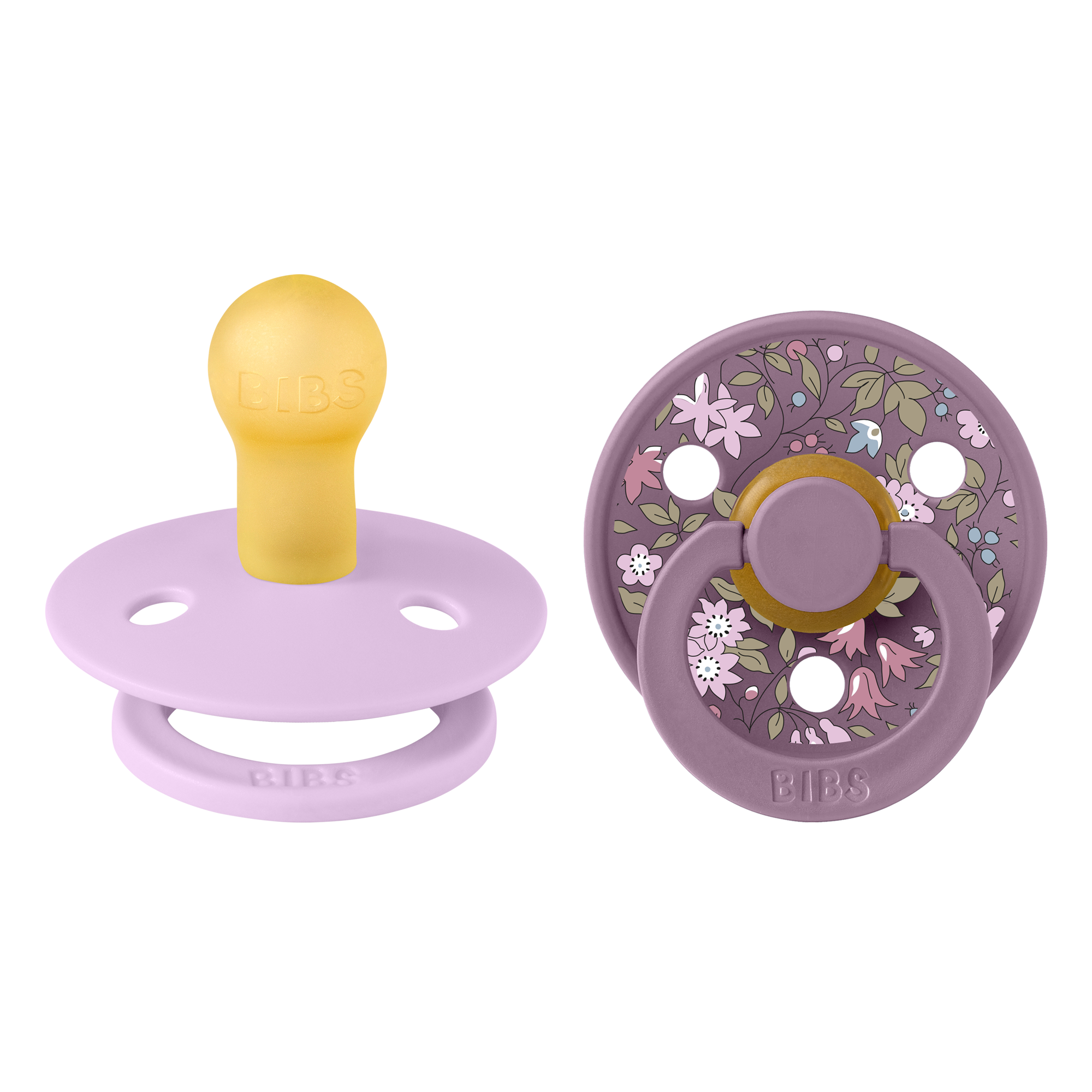 Bibs Pacifier x Liberty 2 Pack Chamomile Lawn - Violet Sky Mix