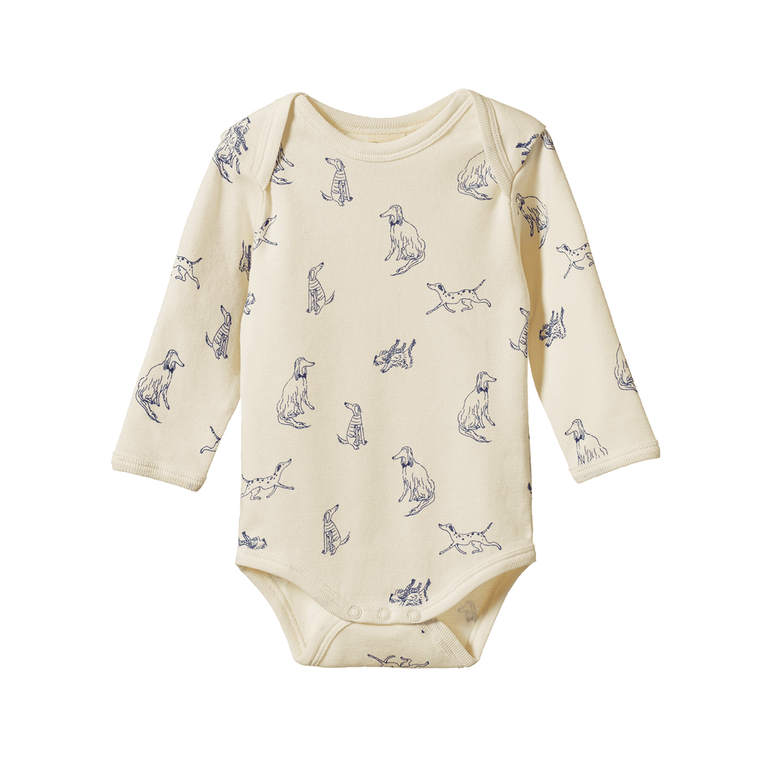 Cotton Long Sleeve Bodysuit - Best Friend Print