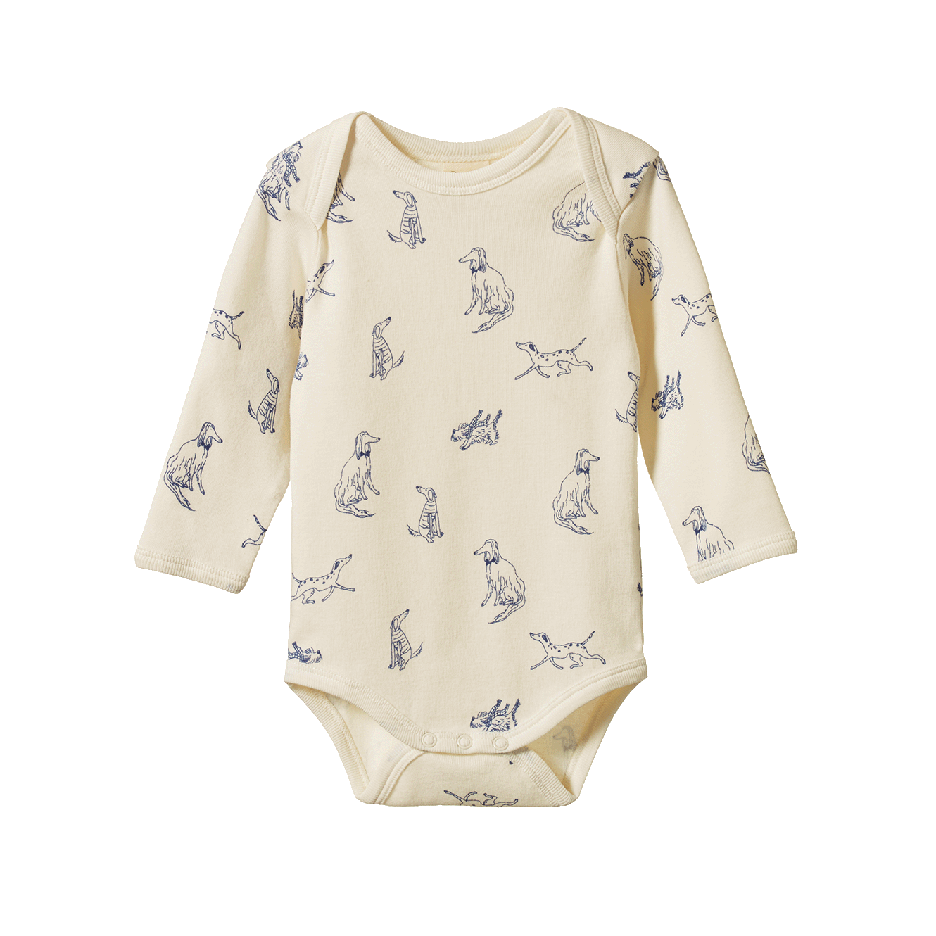 Cotton Long Sleeve Bodysuit - Best Friend Print