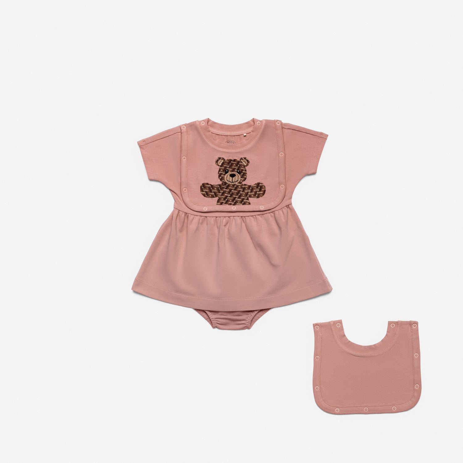 Baby Dress Olandino Bear Embroidery Set