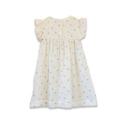 Hannah Baby Dress with Flutter Sleeves | Petit Floret