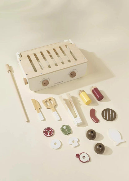 Wooden Barbecue Playset and Accessories