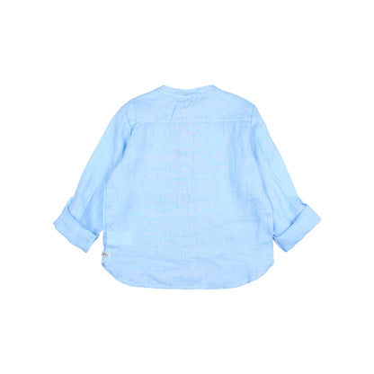 Linen Kurta Shirt Provence Blue