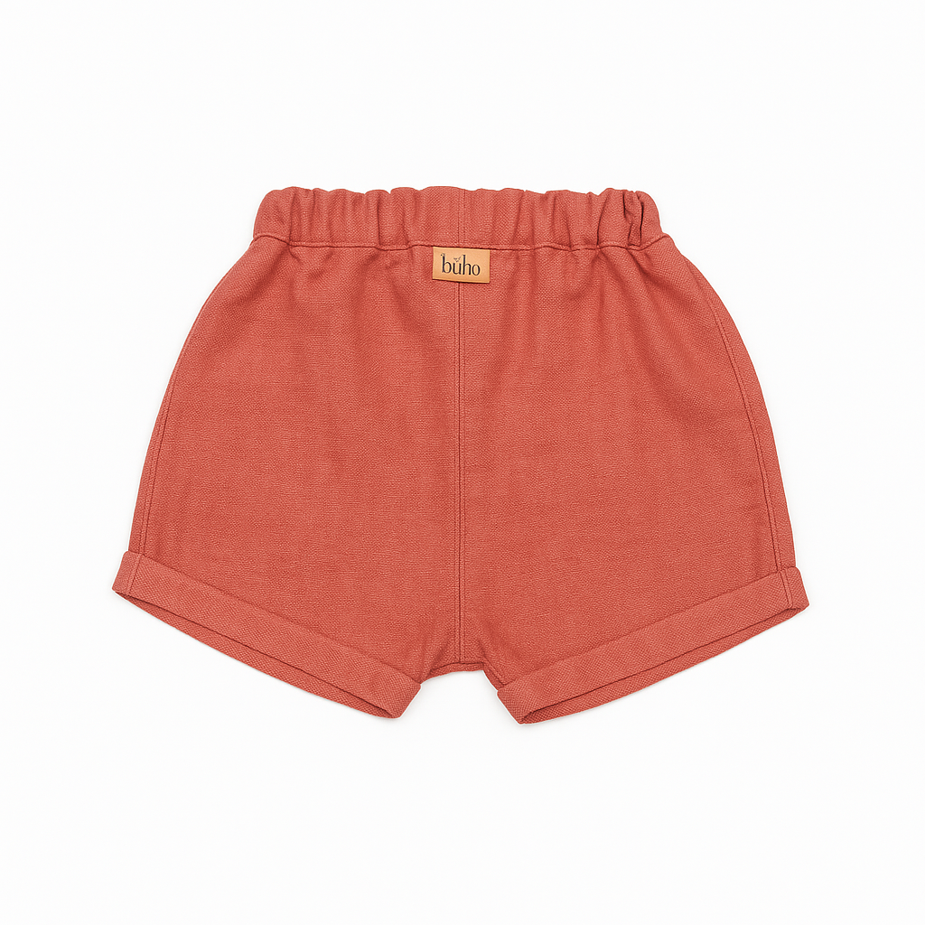 Baby Linen Shorts Argile