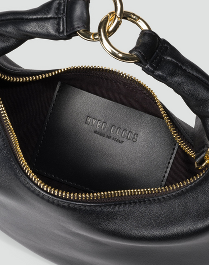 The Micro Ring Bag Black/ Gold