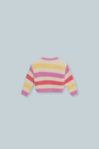 Celosia Baby Jumper Pink Lavander Stripes