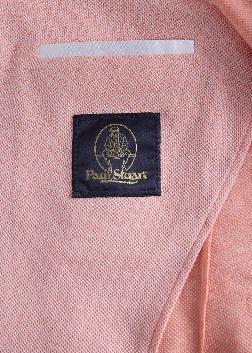 Cotton Pique Jacket - Peach