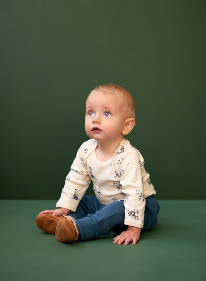 Long Sleeve Bodysuit - Foxy Print