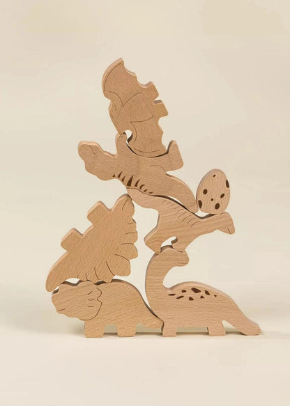 Wooden Balance Puzzle - Dino