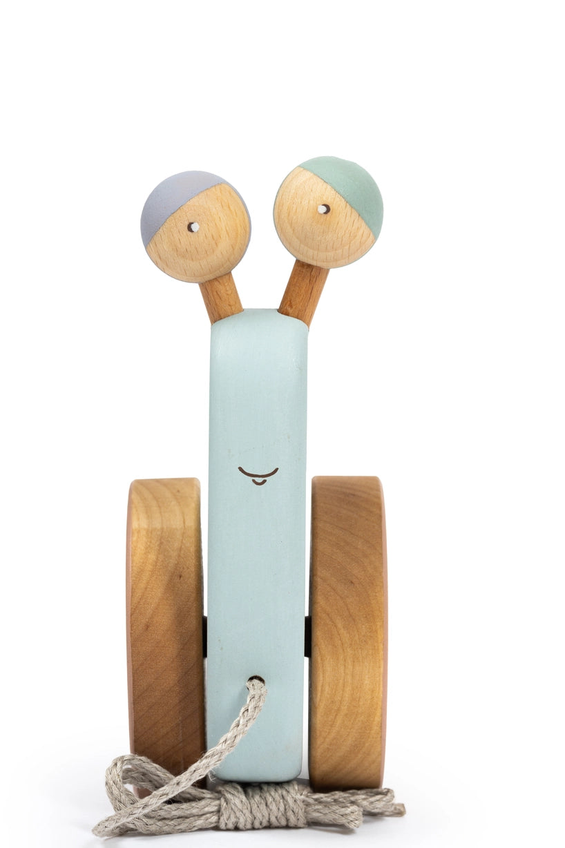 Pull Toy Snail - Blue