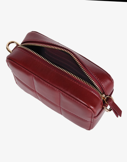 Luxe Camera Bag Red Quilt