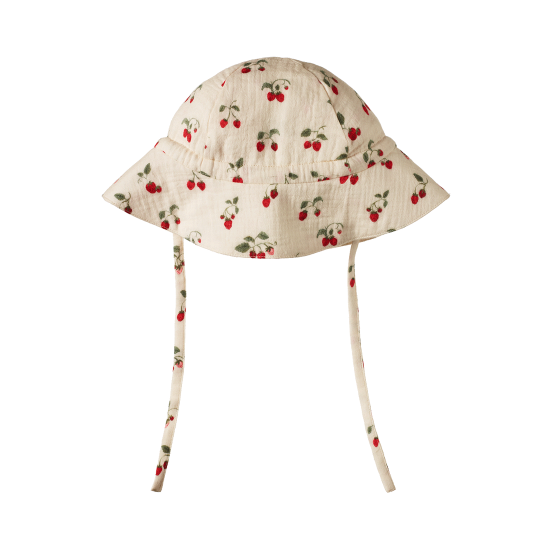Muslin Sunhat - Strawberry Blush Print
