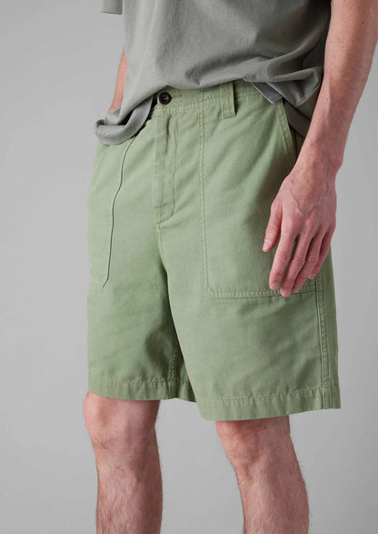 Rory Cotton Canvas Shorts Light Sage