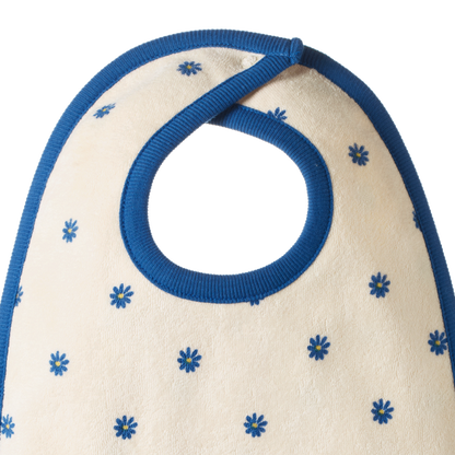Reversible Bib Daisy Daze Blue Print