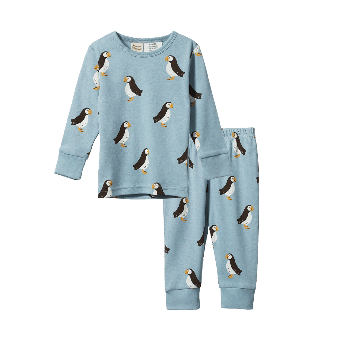 Long Sleeve Pyjama Set - Puffin Print