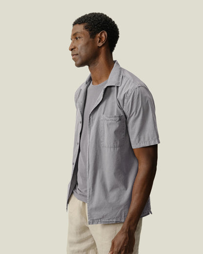 Air Cotton Camp Shirt - Silver