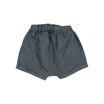 Baby Linen Shorts Blue Teal