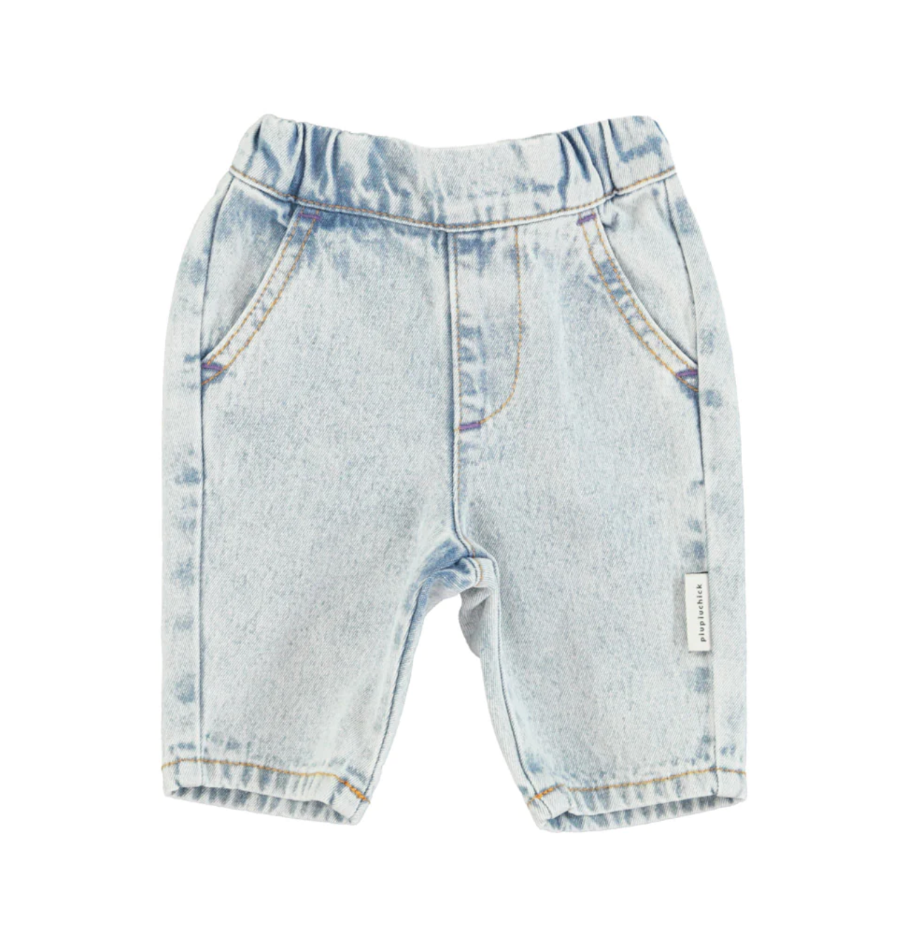 Baby Trousers | Washed Blue Denim