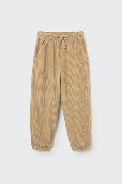 Corduroy Jogger Pants - Stone