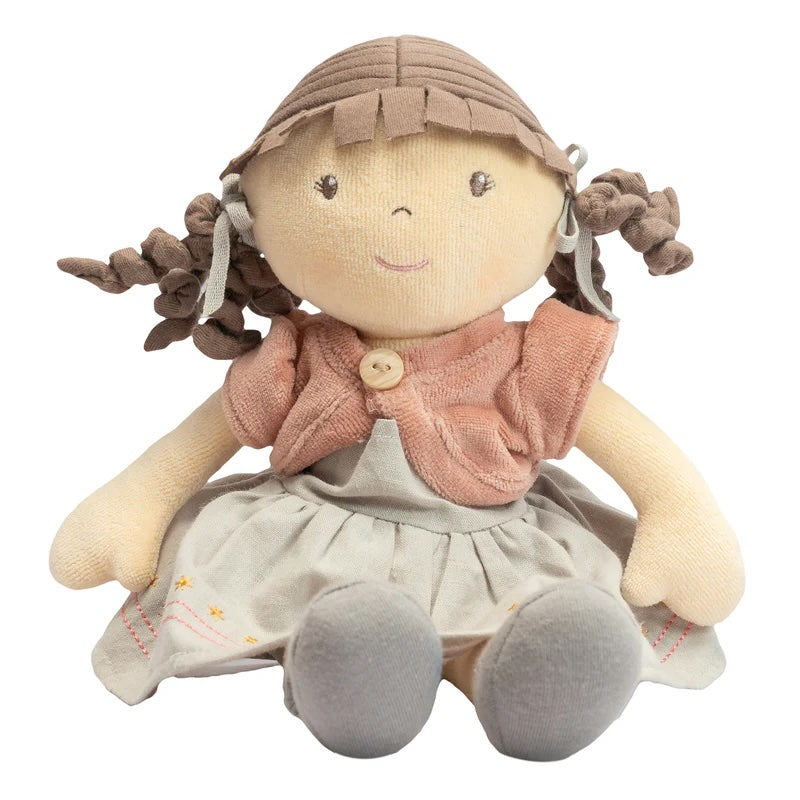 Rose Organic Doll with Brown Hair