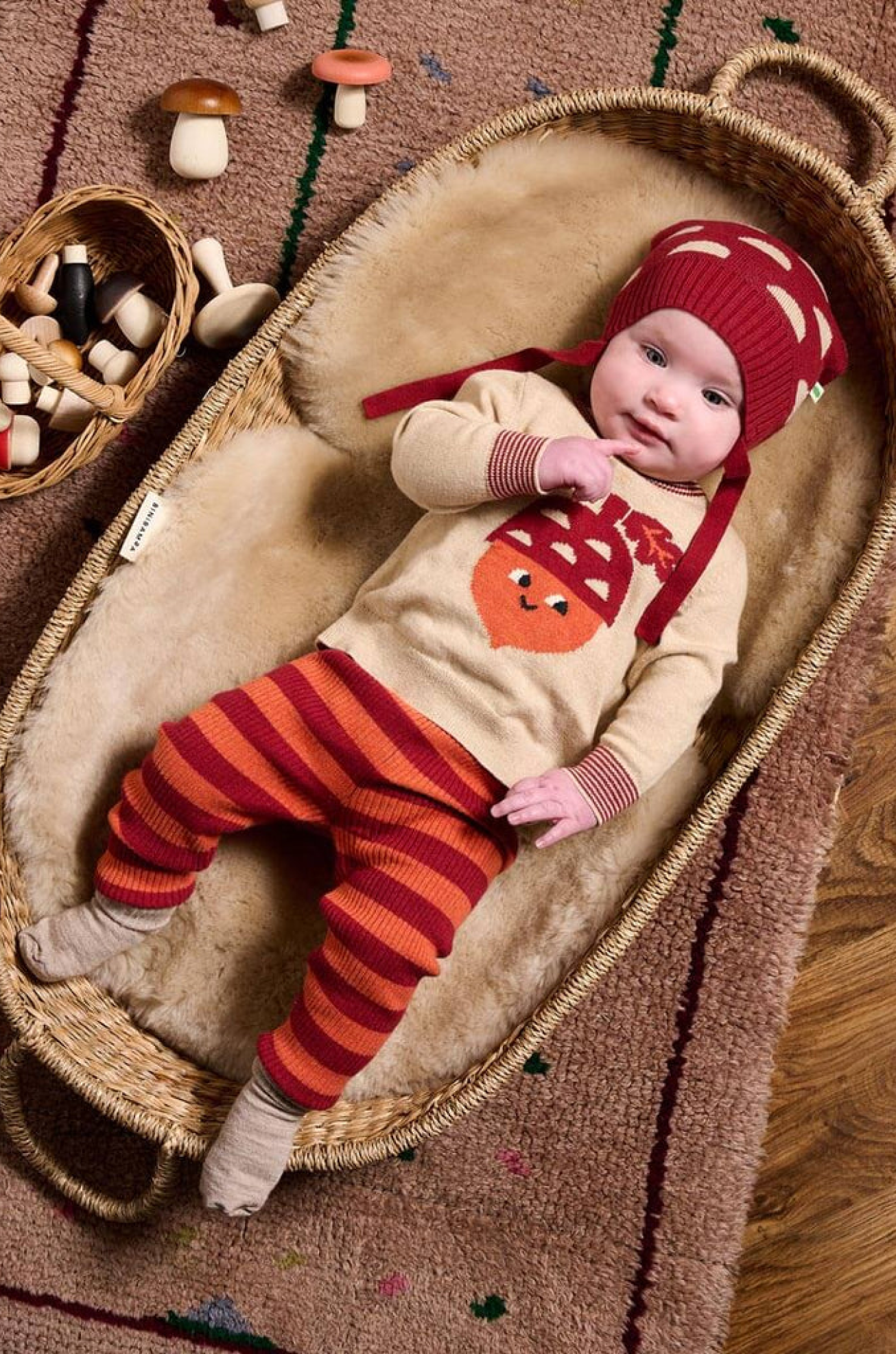 Ramble &amp; Perry Baby Set - Biscuit Sweater &amp; Legging Set