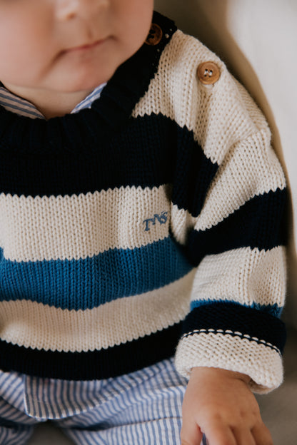 Celosia Baby Jumper Summer Midnight Stripes
