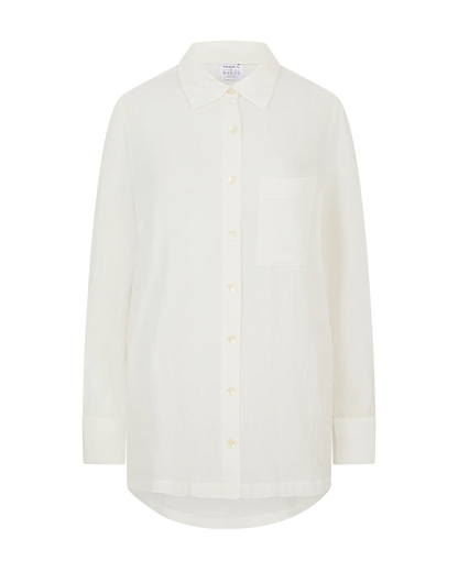 The Midi Shirt - Cotton White