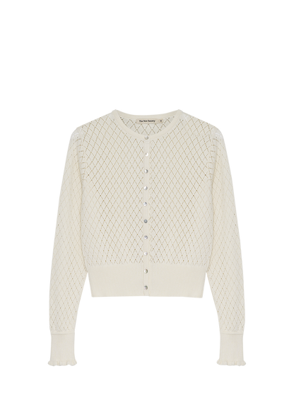 Lirio Woman Cardigan &amp; Top Set - Ecru