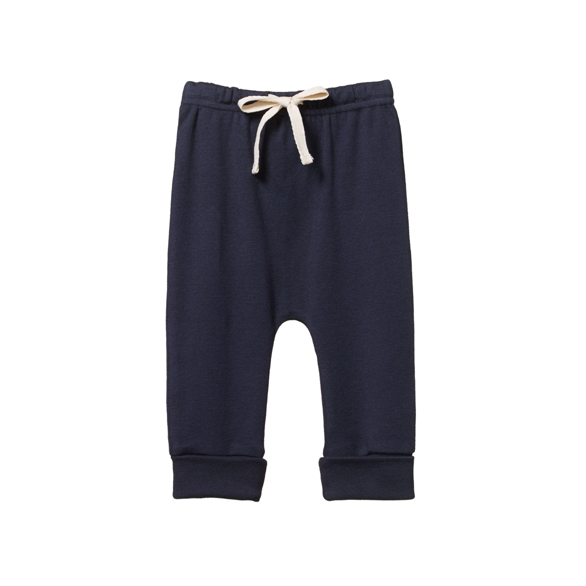 Cotton Drawstring Pants - Navy