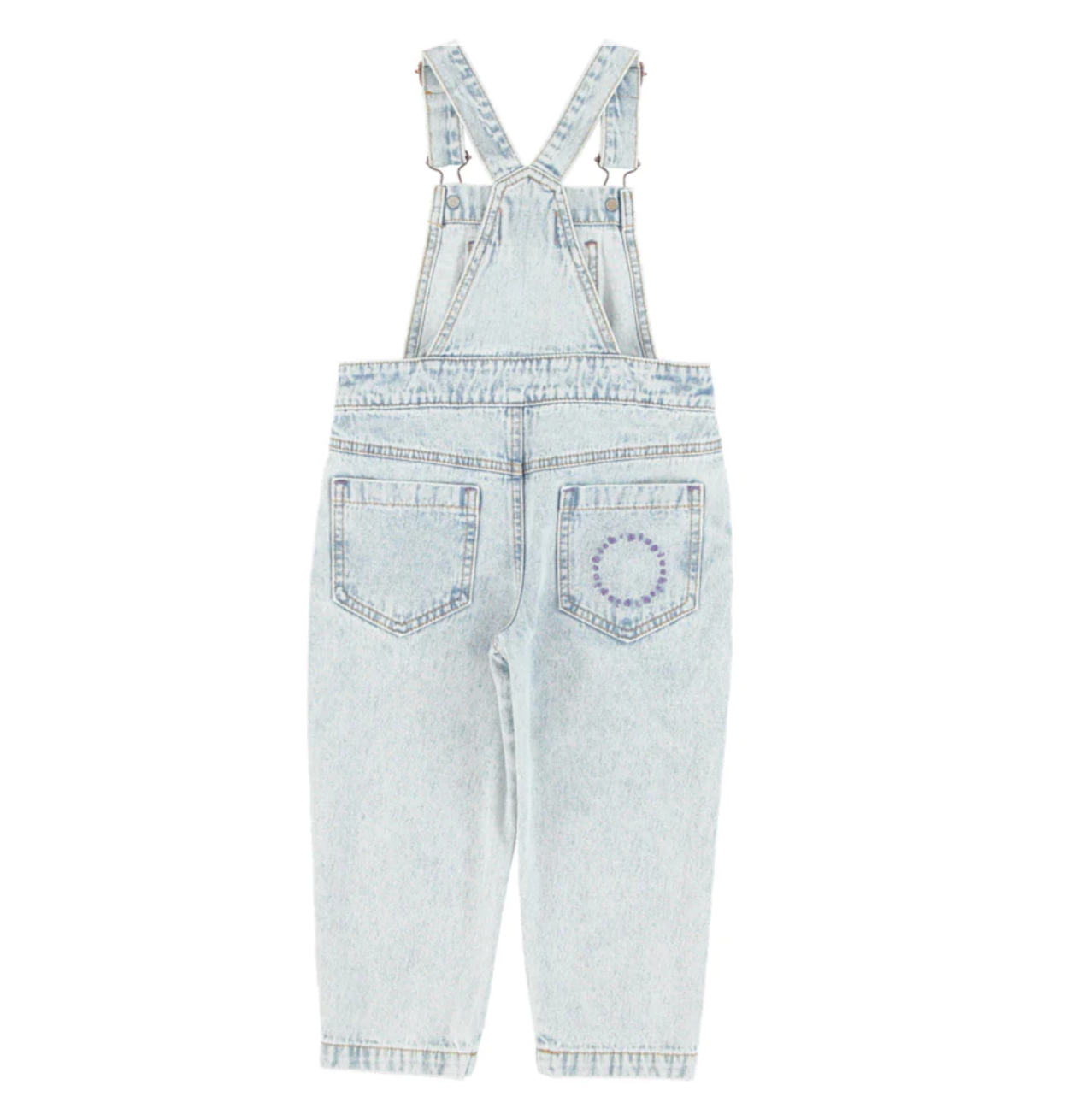 Dungarees | Washed Blue Denim