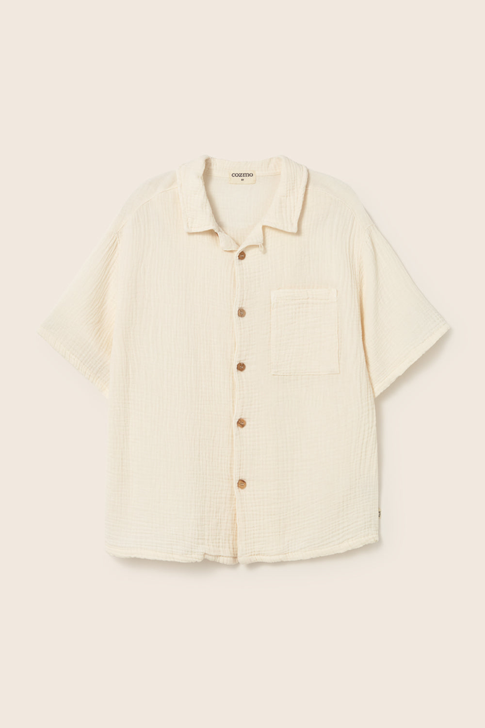 Soft Gauze Cotton Shirt - Ivory