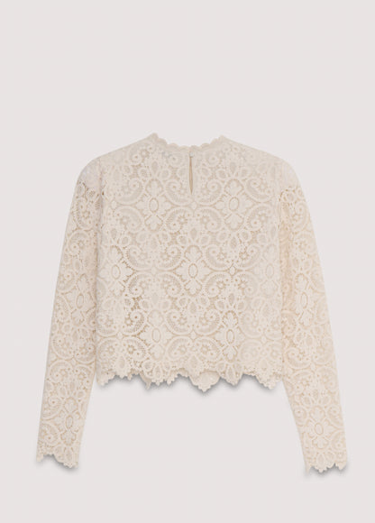 Lara Woman Blouse - Moonlight White