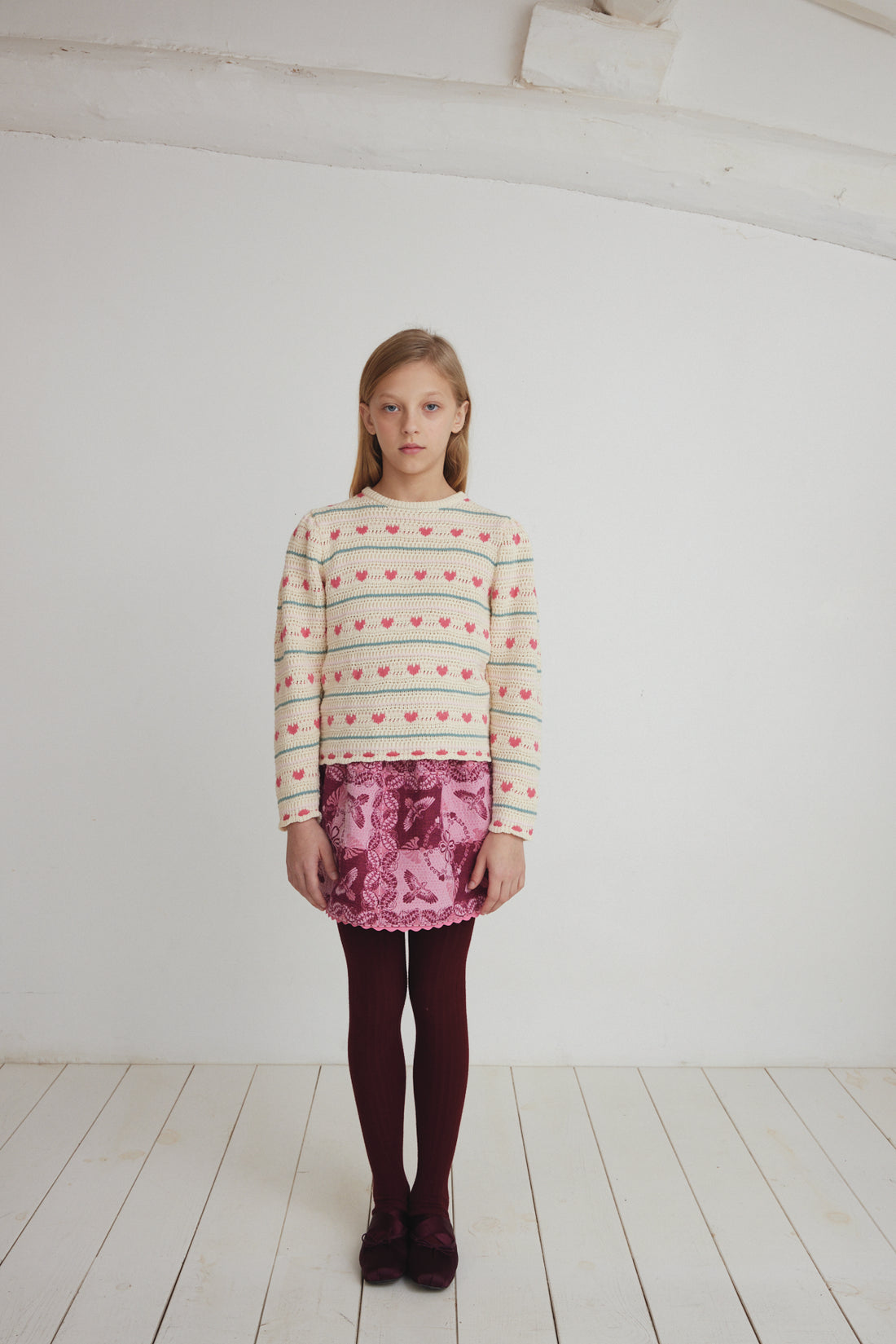 Josie Sweater Heart Knit