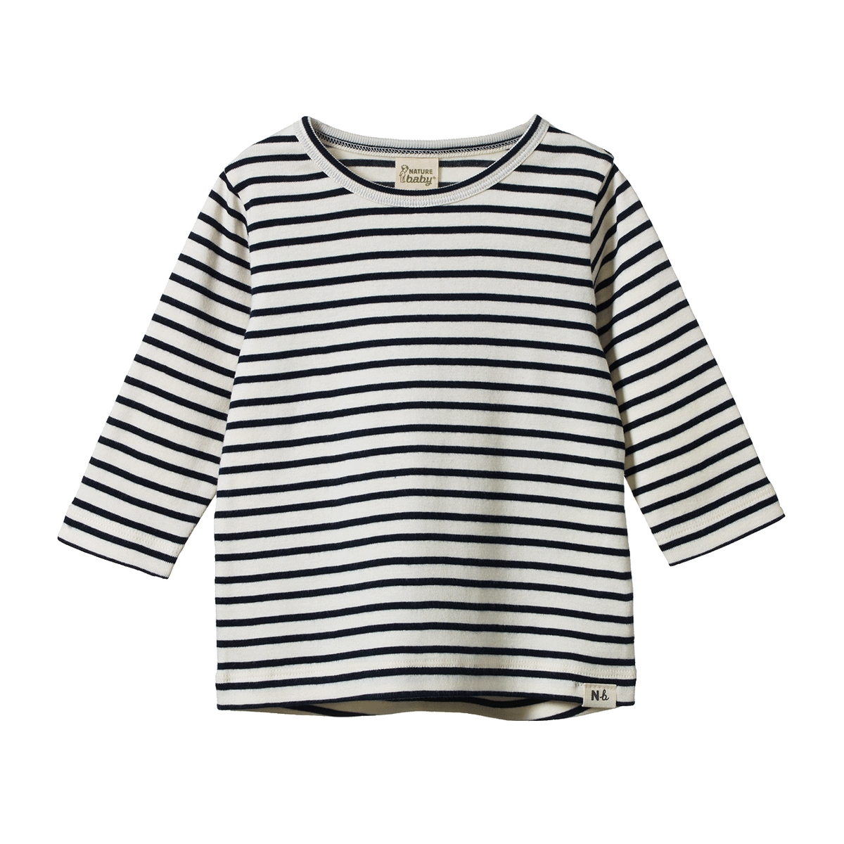 Long Sleeve River Tee - Navy Stripe