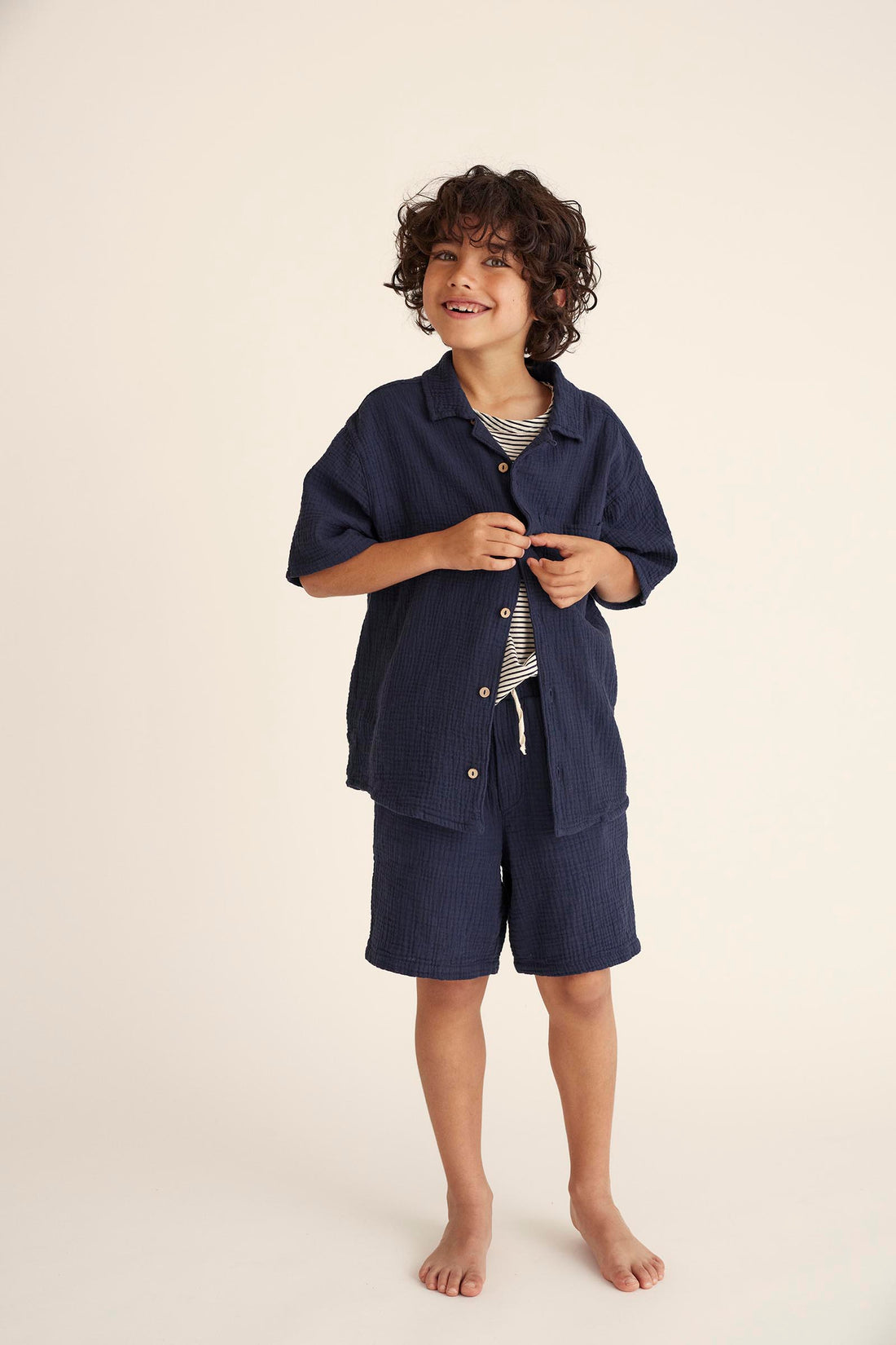 Soft Gauze Set Navy
