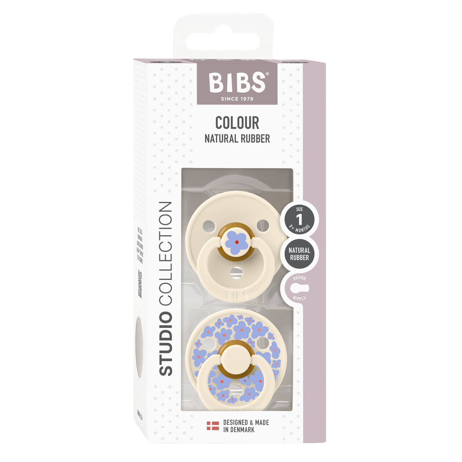 Bibs Pacifier 2 Pack - Ivory Mix