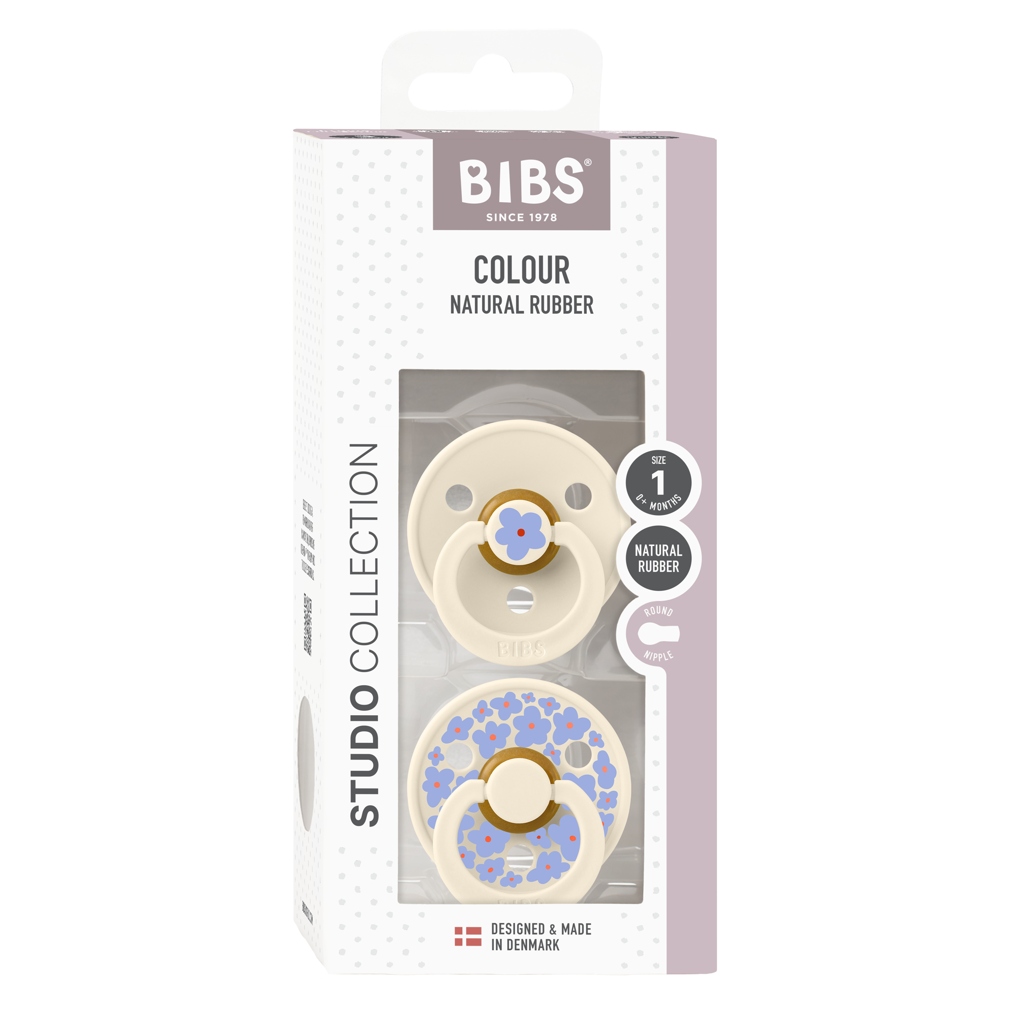 Bibs Pacifier 2 Pack - Ivory Mix
