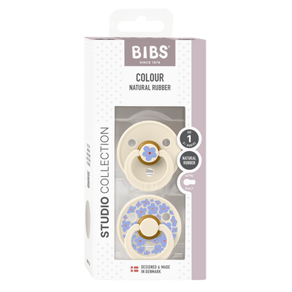 Bibs Pacifier 2 Pack - Ivory Mix