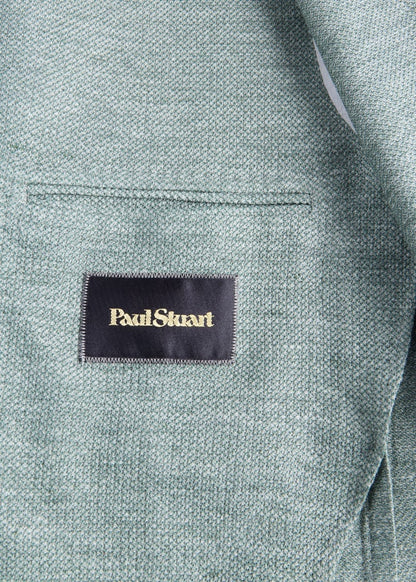 Garment Dyed Basket Weave Jacket - Mint