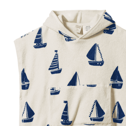 Poncho Towel - Regatta Print Terry