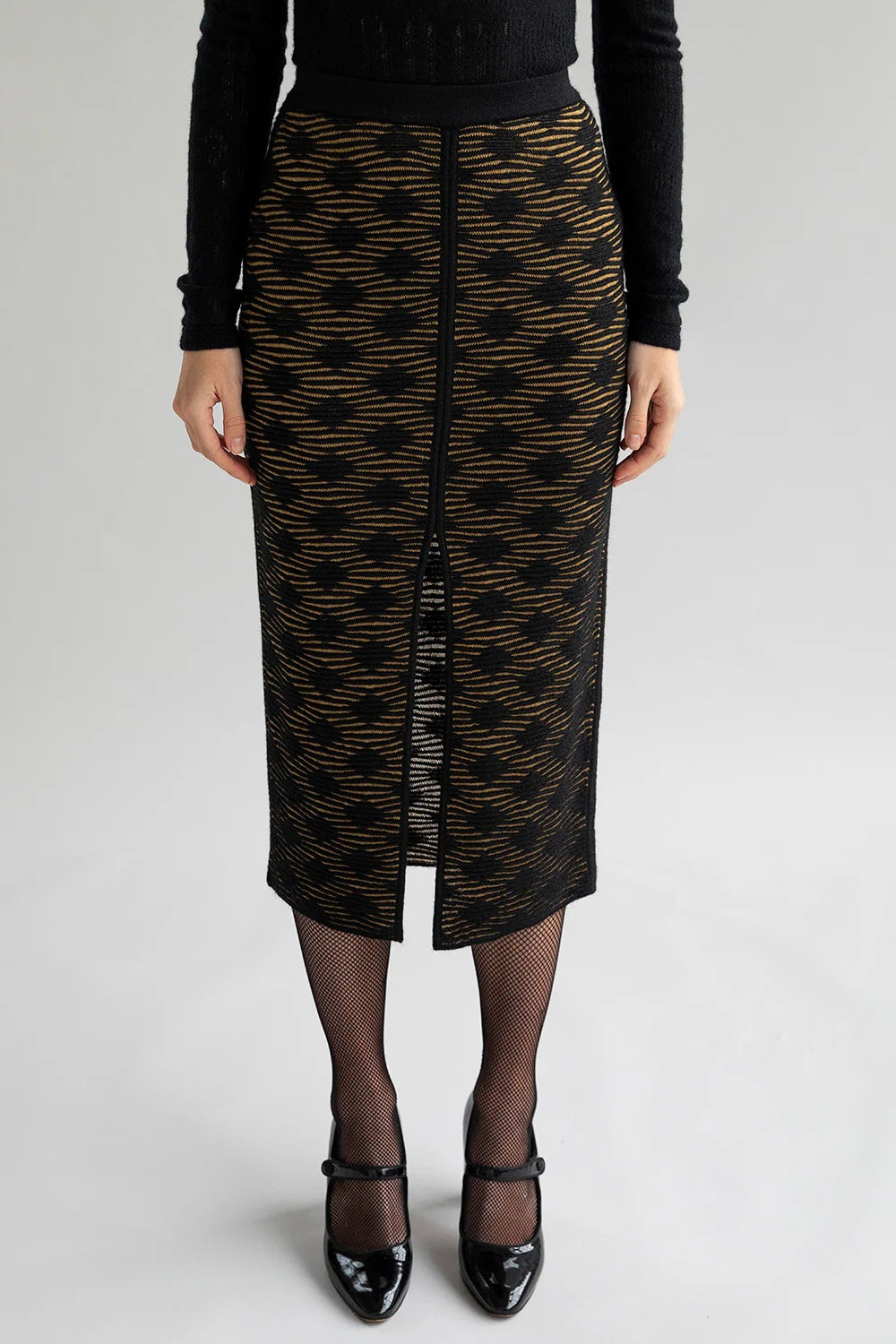 Ines Skirt - Golden Black