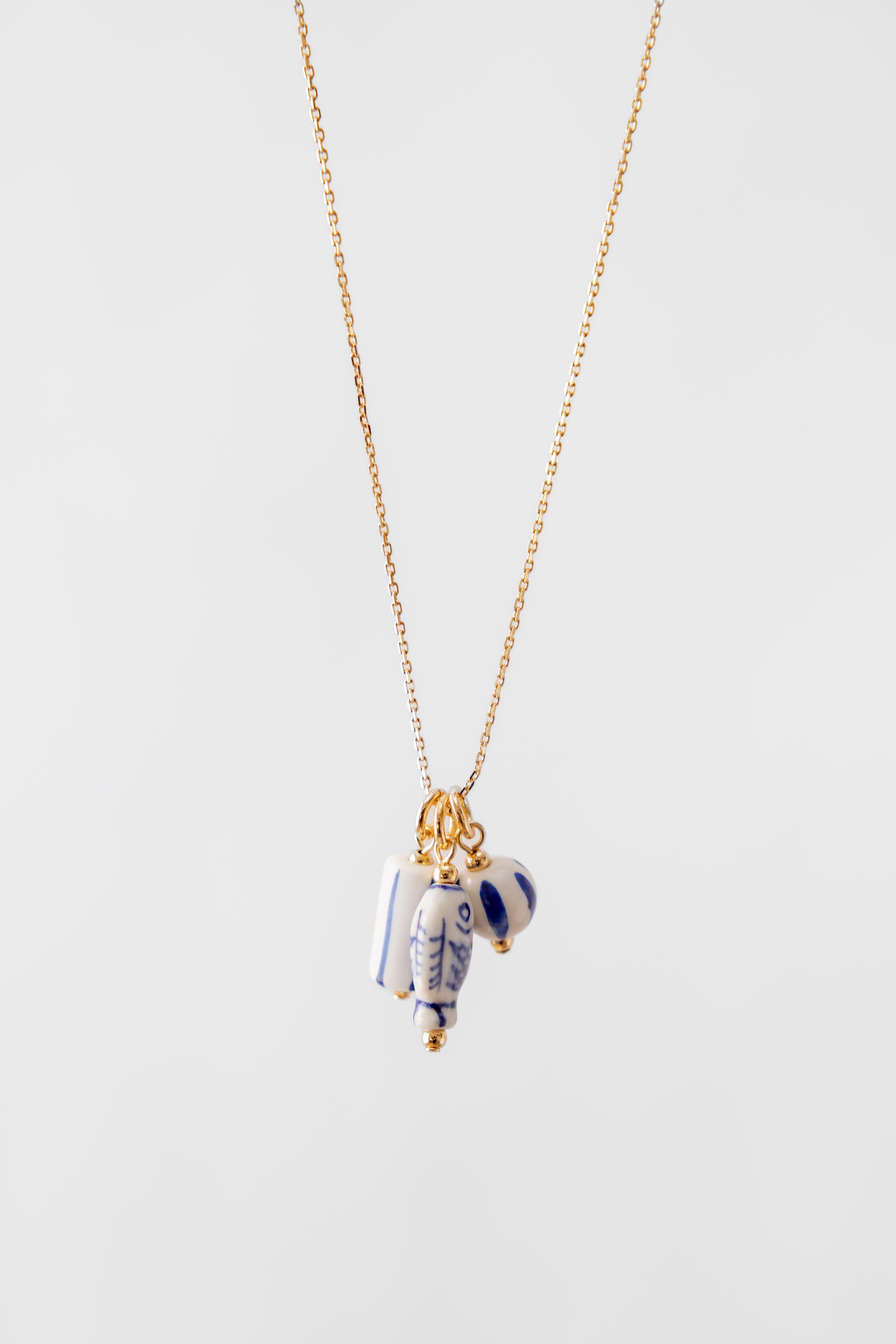 The Eleni Ceramic Charm Necklace