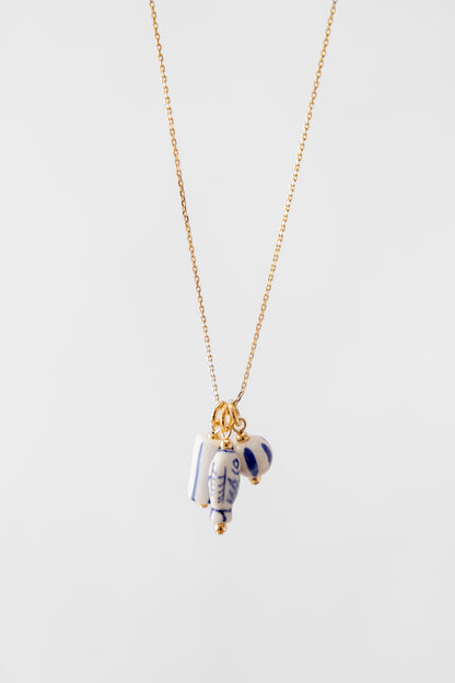 The Eleni Ceramic Charm Necklace