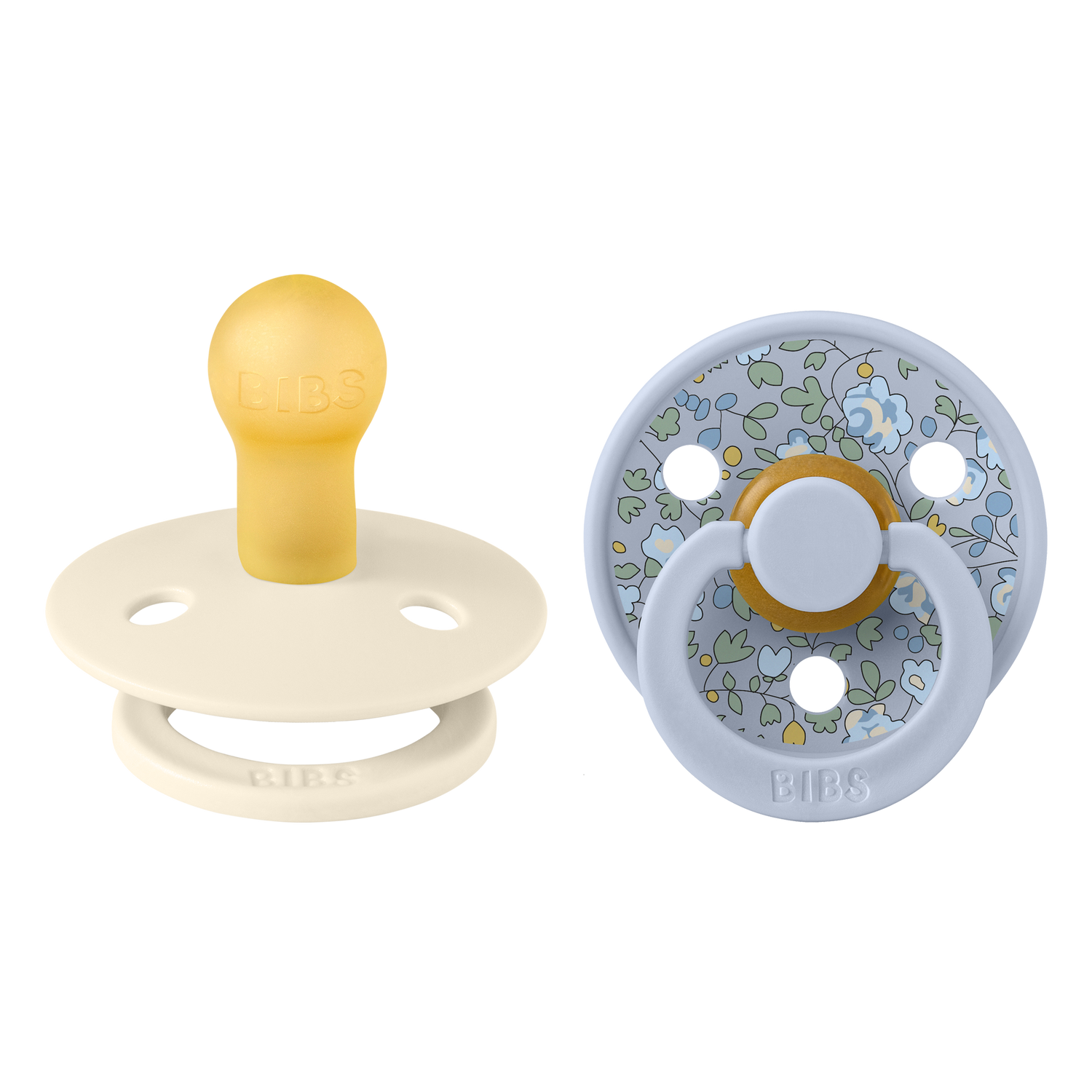 Bibs Pacifier x Liberty 2 Pack - Dusty Blue Mix