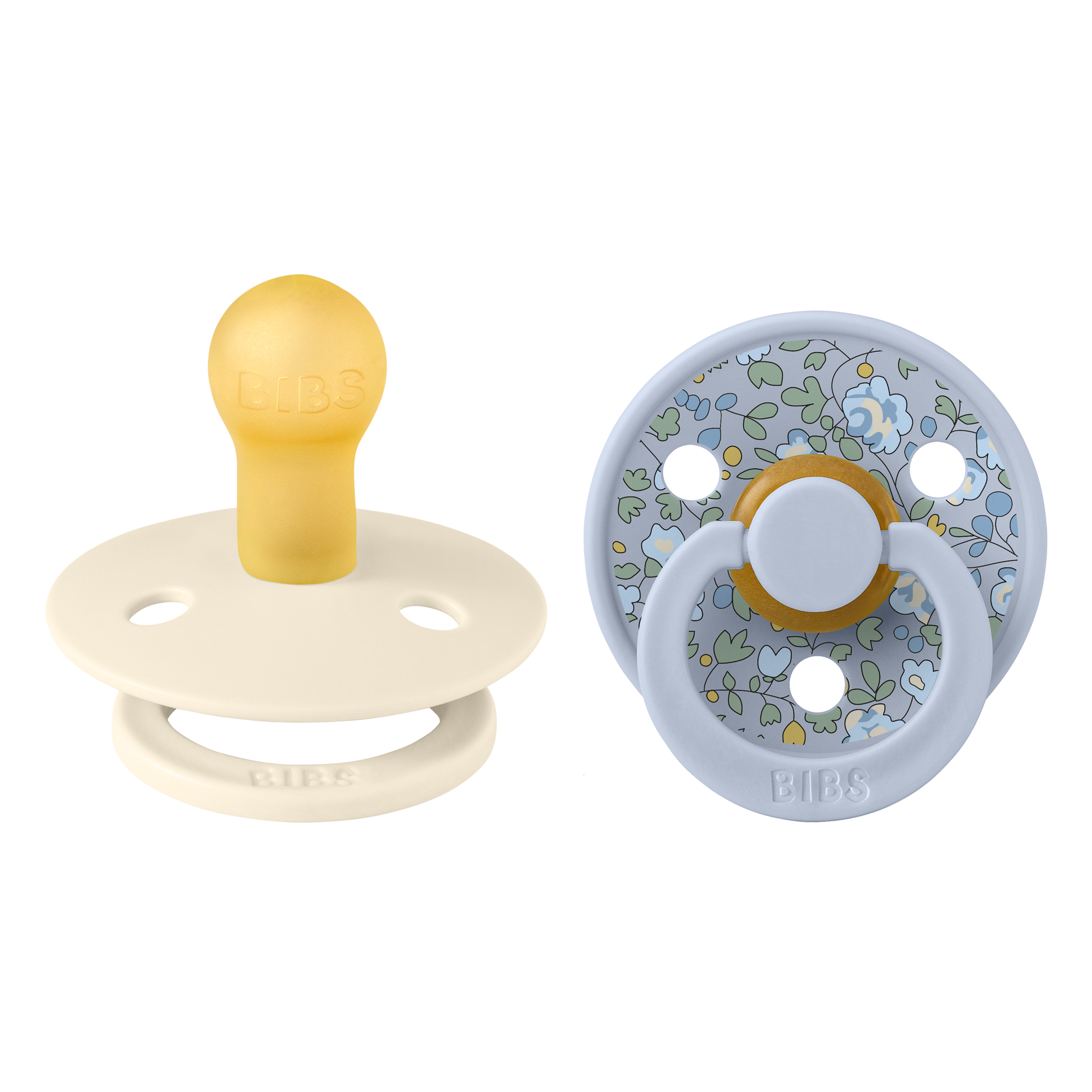 Bibs Pacifier x Liberty 2 Pack - Dusty Blue Mix