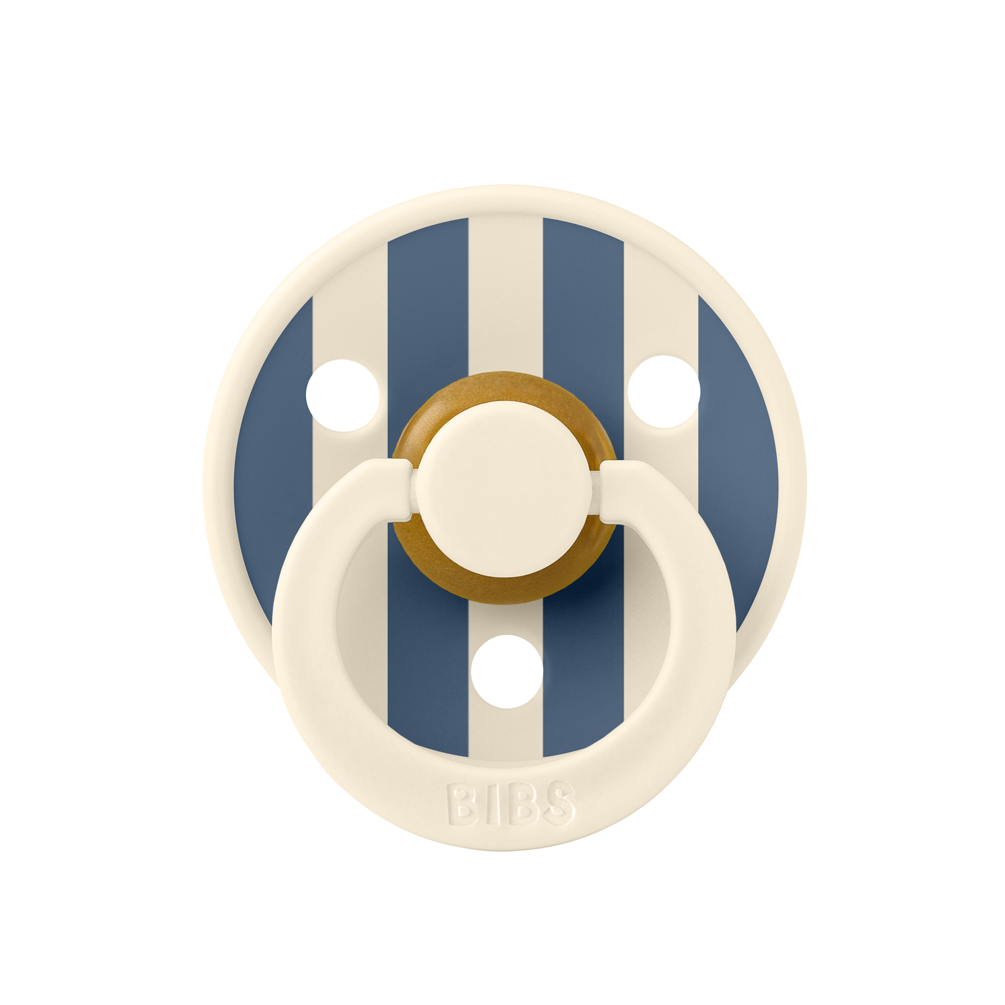 Bibs Pacifier - Ivory Steel Blue