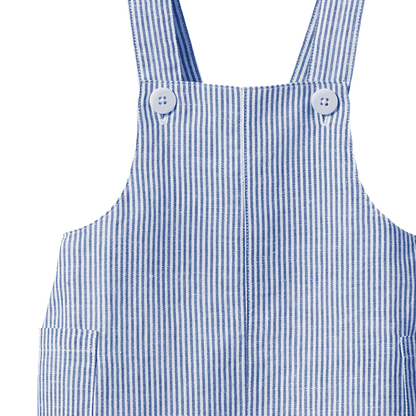 Tucker Overalls - Blue Stripe