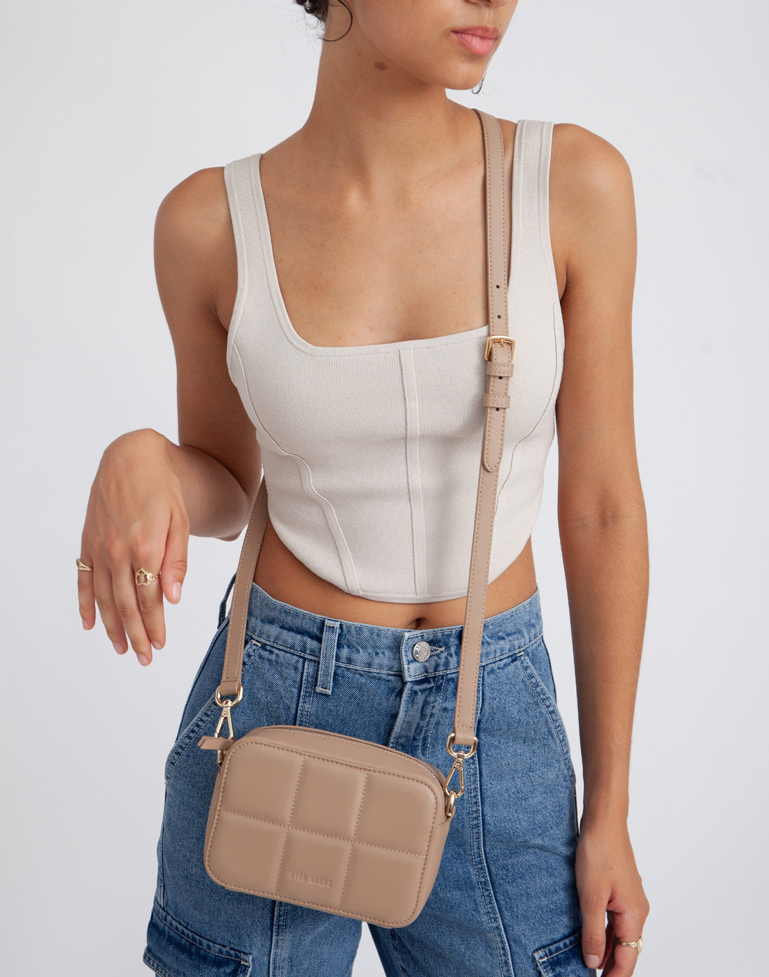 Luxe Camera Bag Camel Quilt
